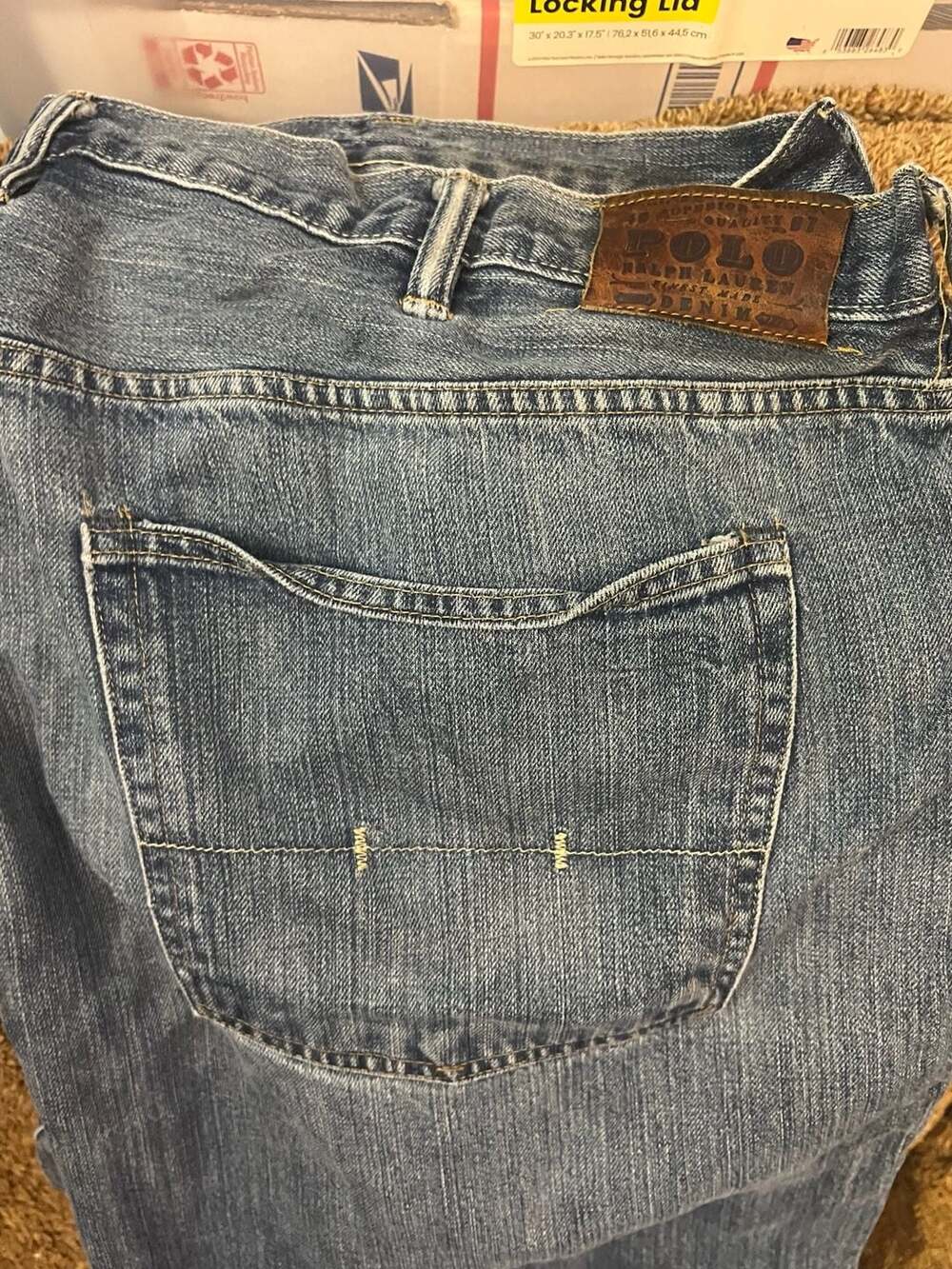 Polo Ralph Lauren Classic Fit Medium Wash Blue Denim Jeans